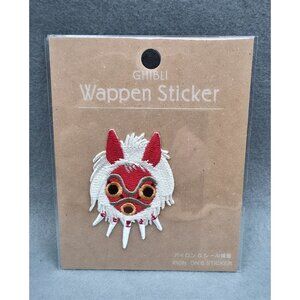 Ghibli Park Japan Princess Mononoke Mask Embroidered Iron-On Sticker Patch